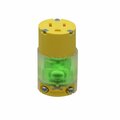 American Imaginations 15 AMP Round Yellow 3-Wire Connector with Indicator Light Plastic AI-36867